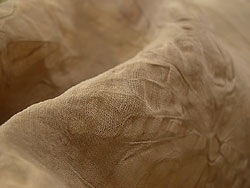 麻の繊細な布地